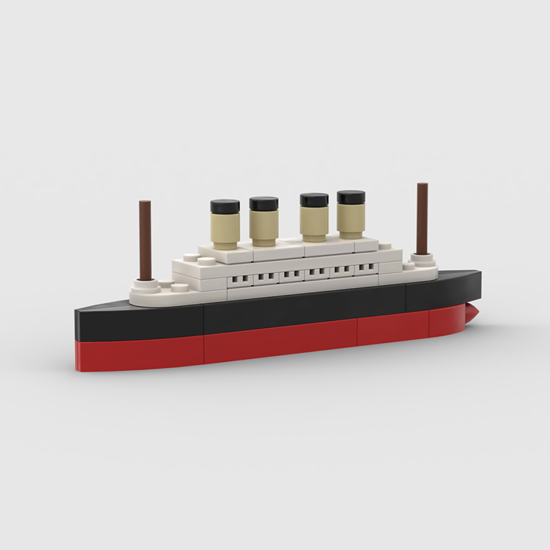 Science Olympiad - Titanisch Cruiseschip Model Gebouw Moc Blokken