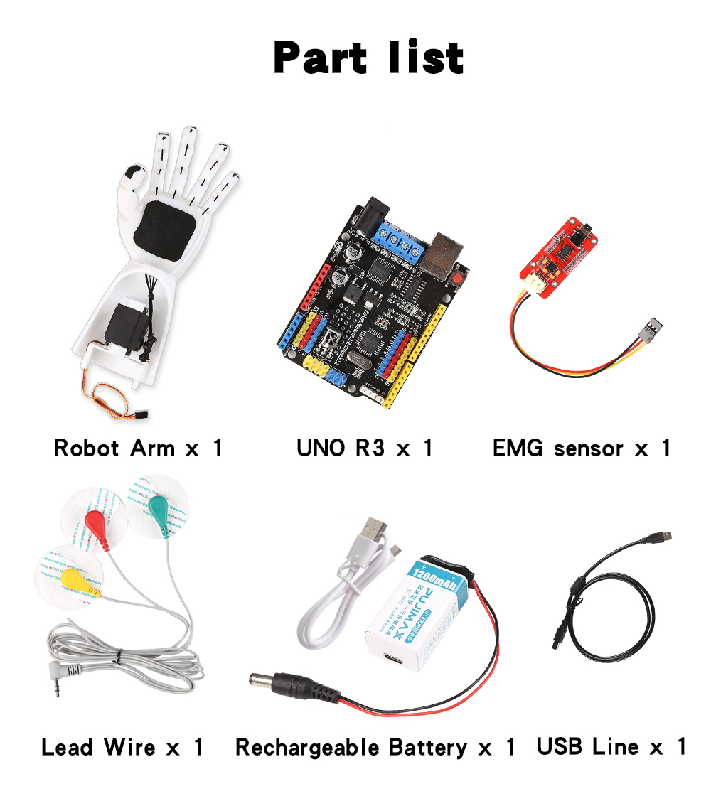 Emg Sensor Robotarm Elektrisch - Science Robot recensie en prijs