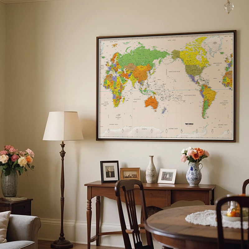 Wandkaart, polyester, wereldka - Star Map Poster recensie en prijs