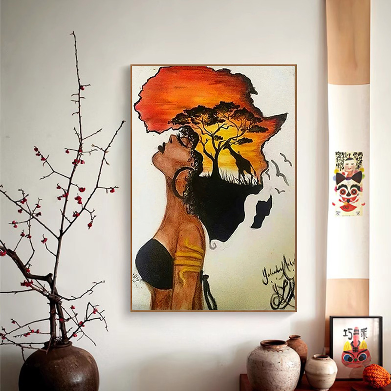 Klassieke Afrikaanse Vrouw Pos - Star Map Poster recensie en prijs